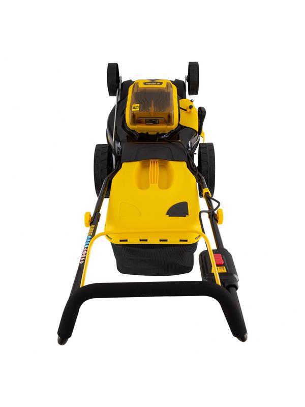 Газонокосилка аккумуляторная бесщеточная RLM450-36, Li-ion, 36 В, 4 Ач, 450 мм, травосборник 40 л Denzel