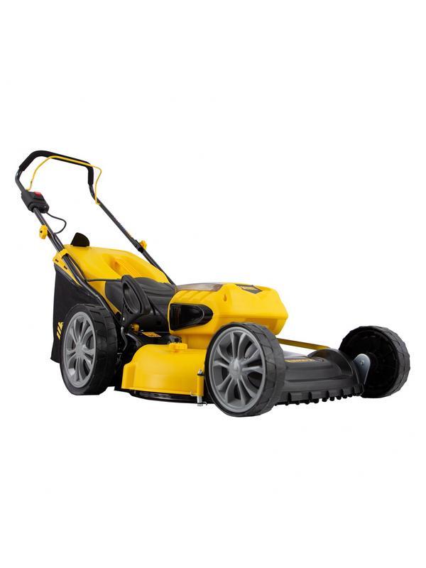 Газонокосилка аккумуляторная бесщеточная RLM450-36, Li-ion, 36 В, 4 Ач, 450 мм, травосборник 40 л Denzel