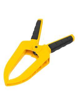 Струбцина клещеобразная, удлиненная 50 х 80 мм двухкомпонентные рукоятки Denzel