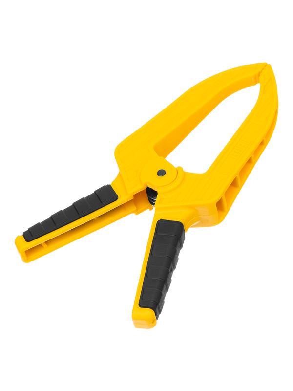 Струбцина клещеобразная, удлиненная 50 х 80 мм двухкомпонентные рукоятки Denzel