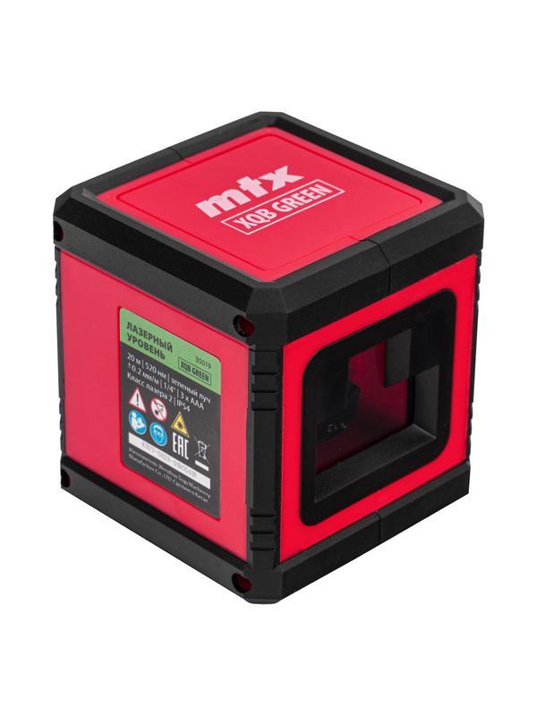 Лазерный уровень XQB GREEN Basic SET, 20 м, зеленый луч, батарейки, резьба 1/4
