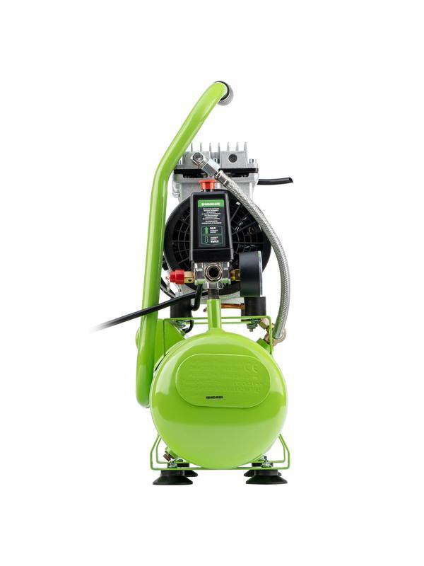 Компрессор безмаслянный малошумный МБ 750/10,750 Вт, 10 л, 150 л/мин// Сибртех