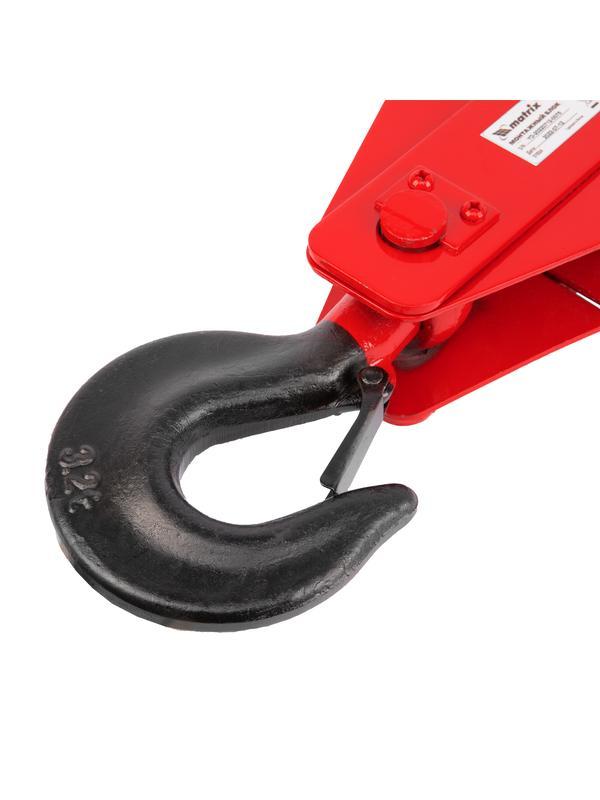 Блок монтажный с крюком, 3,2 т Matrix