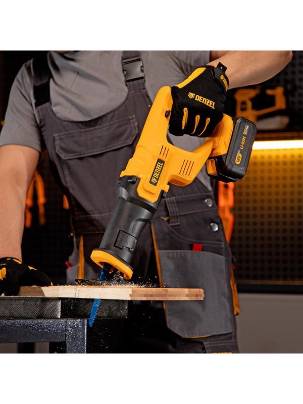 Пила сабельная аккумуляторная CRC-115, 18В Li-Ion Denzel