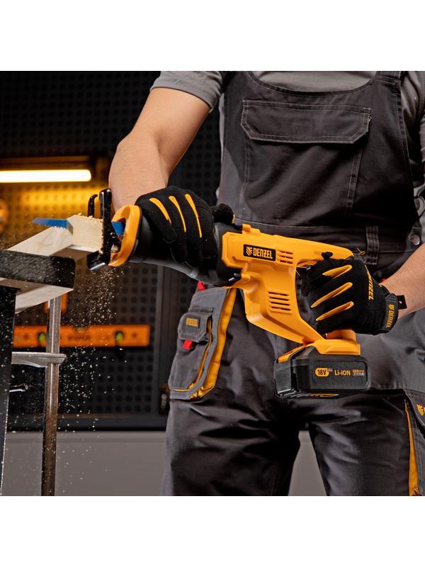 Пила сабельная аккумуляторная CRC-115, 18В Li-Ion Denzel