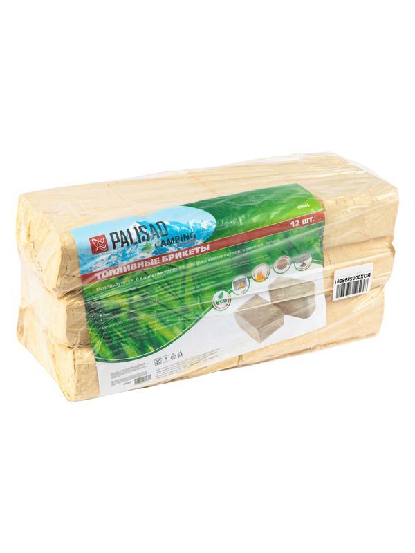 Топливные брикеты, 12 брикетов, 10 кг Россия Camping// Palisad