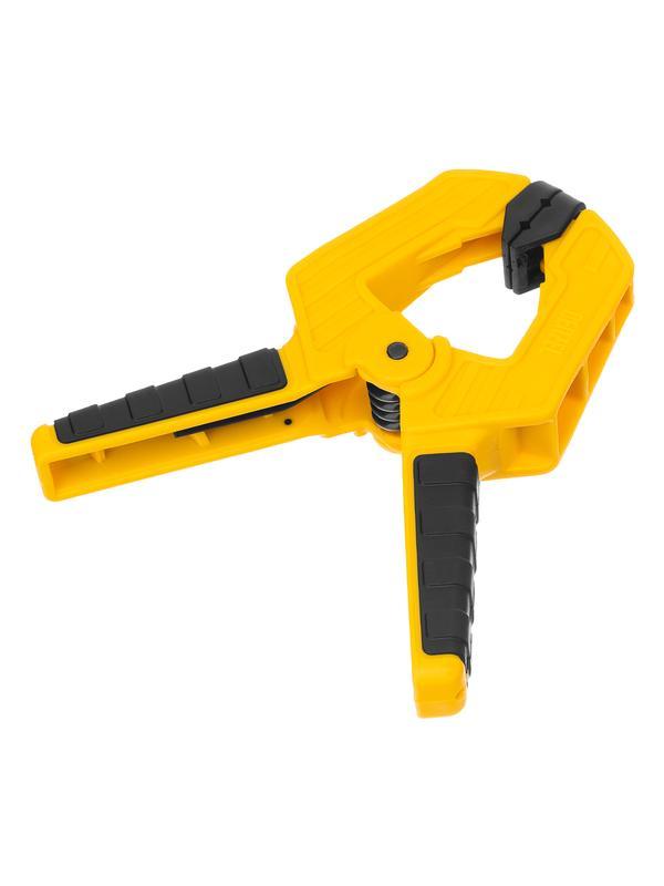 Струбцина клещеобразная, усиленная 50 х 35 мм, двухкомпонентные рукоятки Denzel