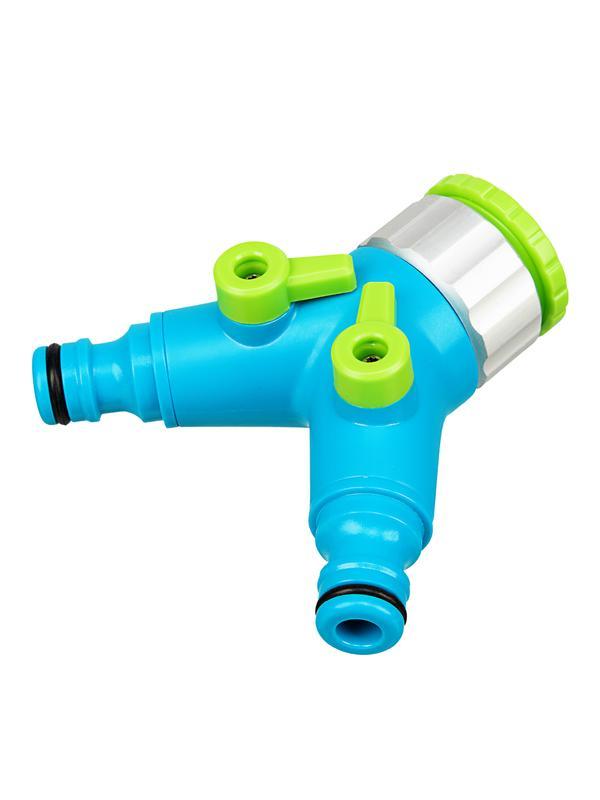 Разветвитель двухканальный с внутренней резьбой 3/4-1, с переключателем Palisad Luxe