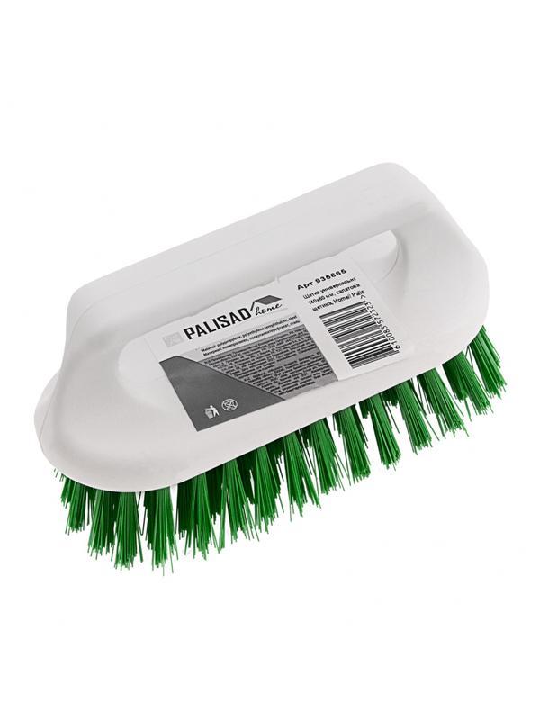Щетка универсальная, 140 x 60 мм, салатовая щетина, Home Palisad