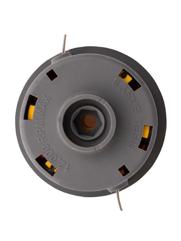 Катушка триммерная полуавтомат, быстрая заправка, шестигранник HEX х 15/6, болт 5/16 левый, М8 левый Denzel