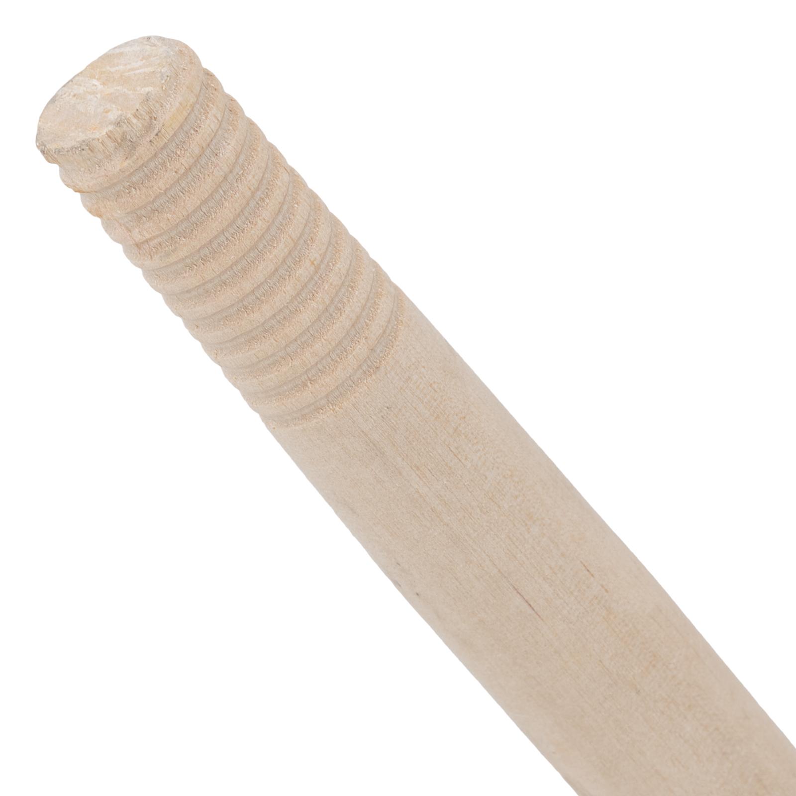 Черенок деревянный, 23 х 1200 мм, высший сорт, с резьбой (подходит для метел, щеток), Россия, Сибртех