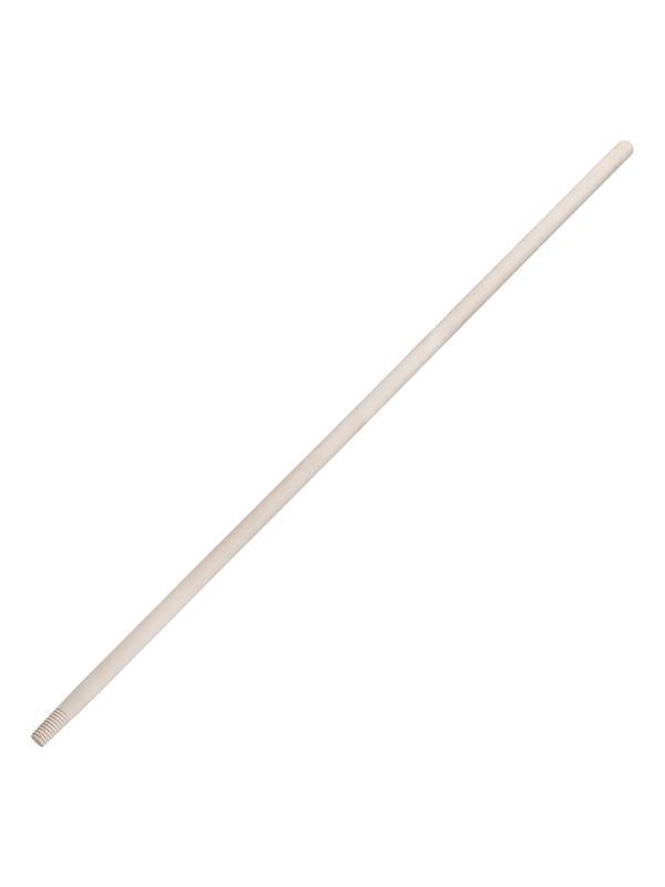 Черенок деревянный, 23 х 1200 мм, высший сорт, с резьбой (подходит для метел, щеток), Россия, Сибртех