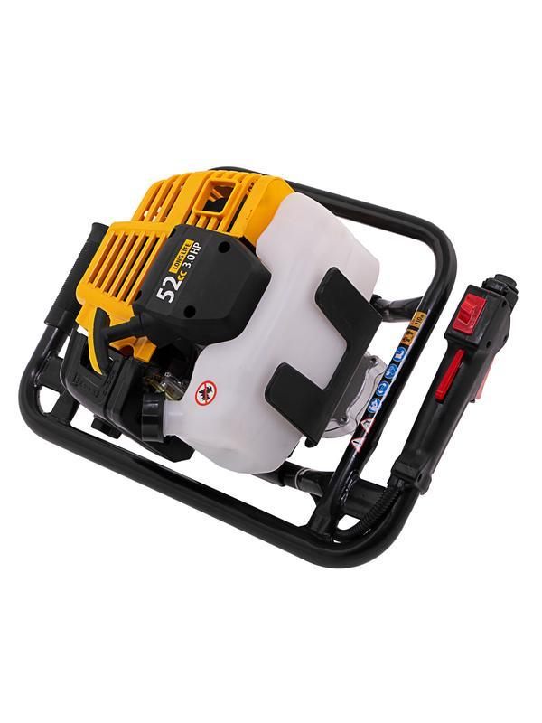 Мотобур DX-52, объём двигателя 52 см3, соединение 20 мм, без шнека Denzel