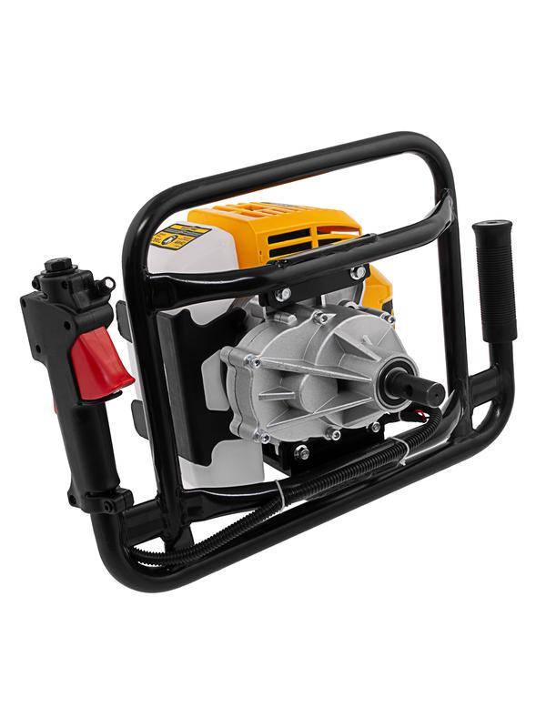 Мотобур DX-52, объём двигателя 52 см3, соединение 20 мм, без шнека Denzel