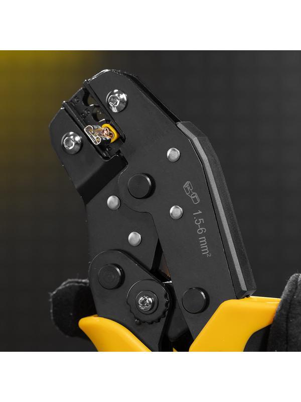 Клещи для обжима неизолированных наконечников НК и НВ, разъемов РП, 1,5 - 6 мм2 Denzel