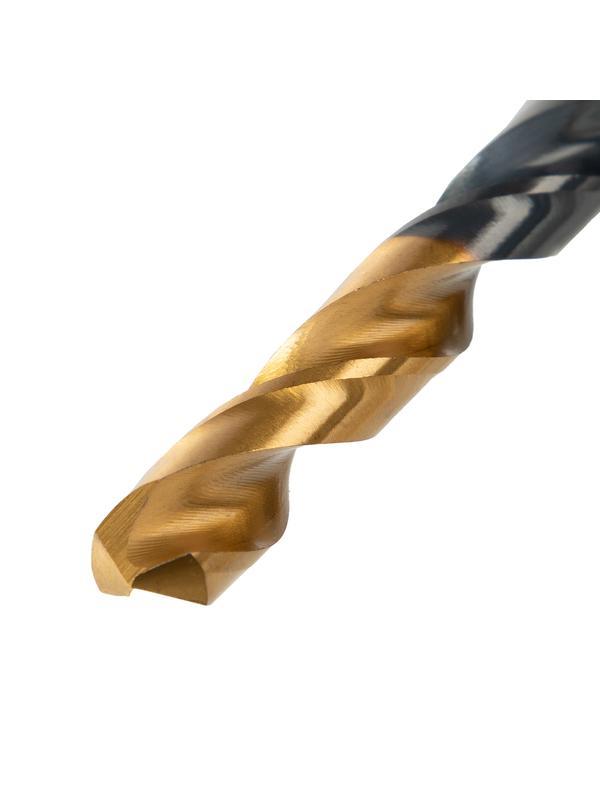 Набор сверл по металлу, 2-3-4-5-6-8 мм, HSS-Tin, Golden Tip, 6 шт Denzel