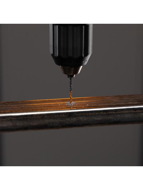 Набор сверл по металлу, 2-3-4-5-6-8 мм, HSS-Tin, Golden Tip, 6 шт Denzel