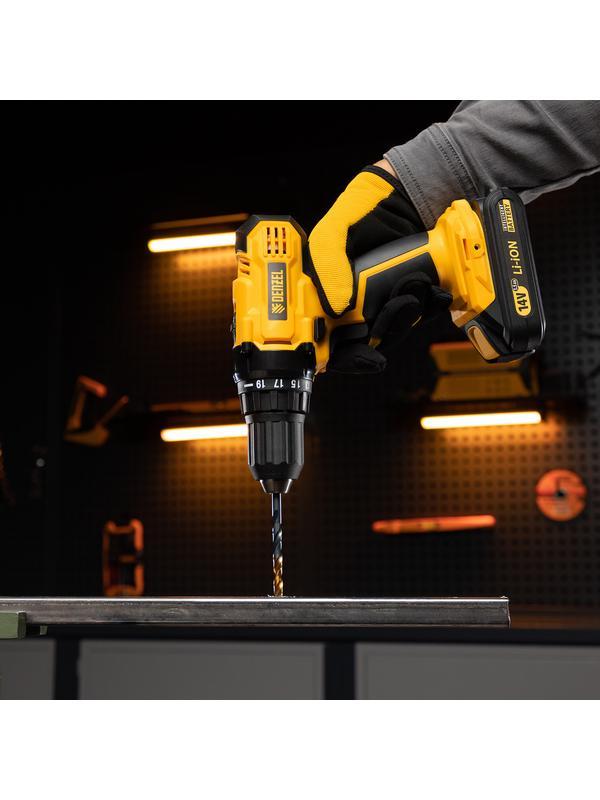 Набор сверл по металлу, 2-3-4-5-6-8 мм, HSS-Tin, Golden Tip, 6 шт Denzel