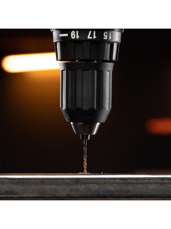 Набор сверл по металлу, 2-3-4-5-6-8 мм, HSS-Tin, Golden Tip, 6 шт Denzel