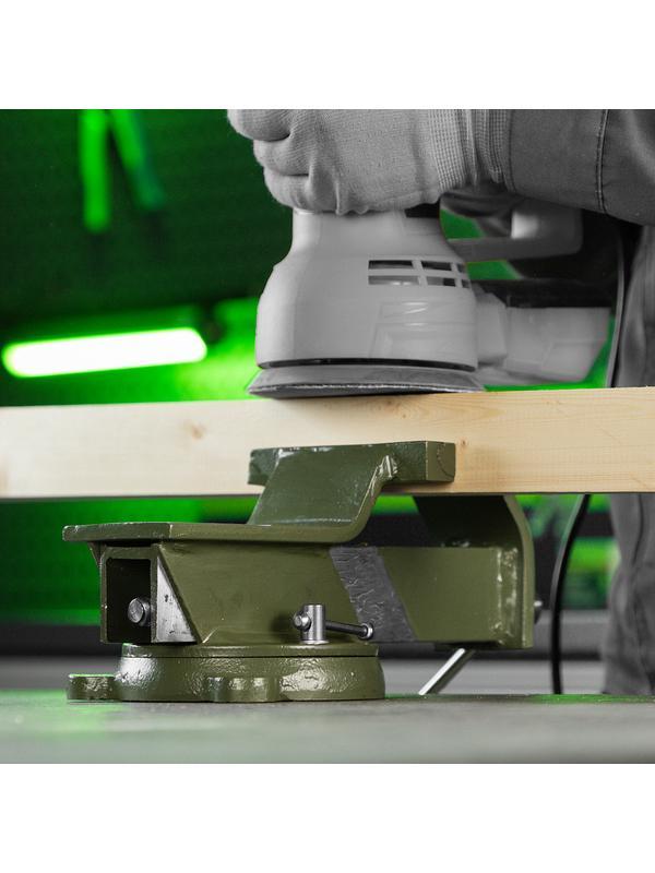 Тиски слесарные, 125 мм, стальные, поворотные// Сибртех