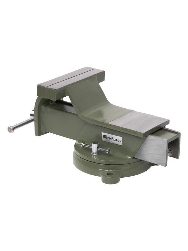 Тиски слесарные, 125 мм, стальные, поворотные// Сибртех