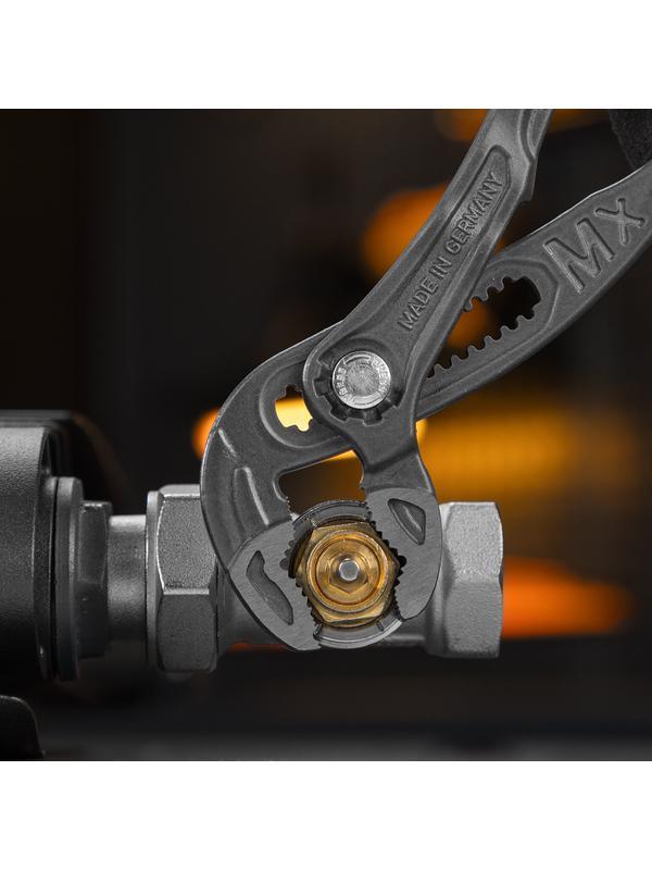 Клещи переставные, кнопочный механизм, обливные рукоятки, 250 мм Denzel