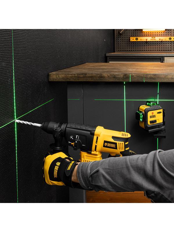 Лазерный уровень мультипризм. LXI 360-3 Green, 30 м, 520 нм, акк. Li 2800 mAh, резьба 1/4