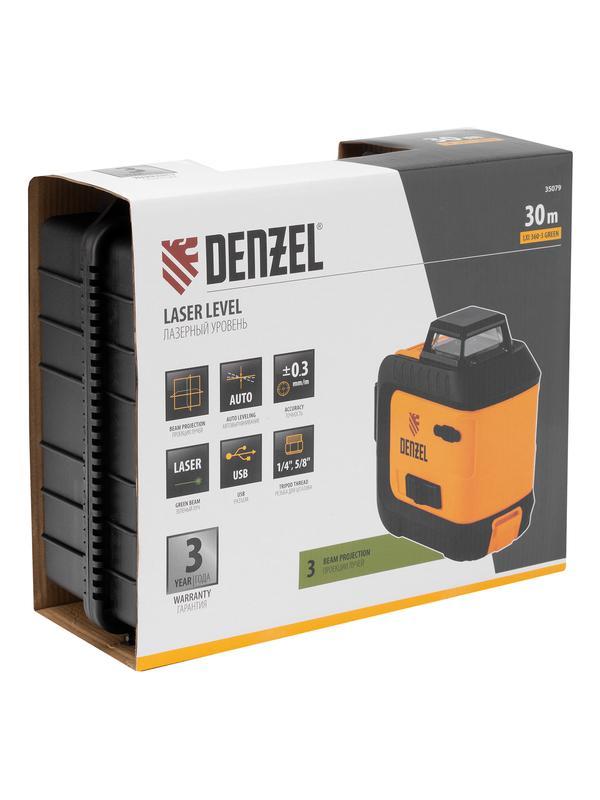 Лазерный уровень мультипризм. LXI 360-3 Green, 30 м, 520 нм, акк. Li 2800 mAh, резьба 1/4
