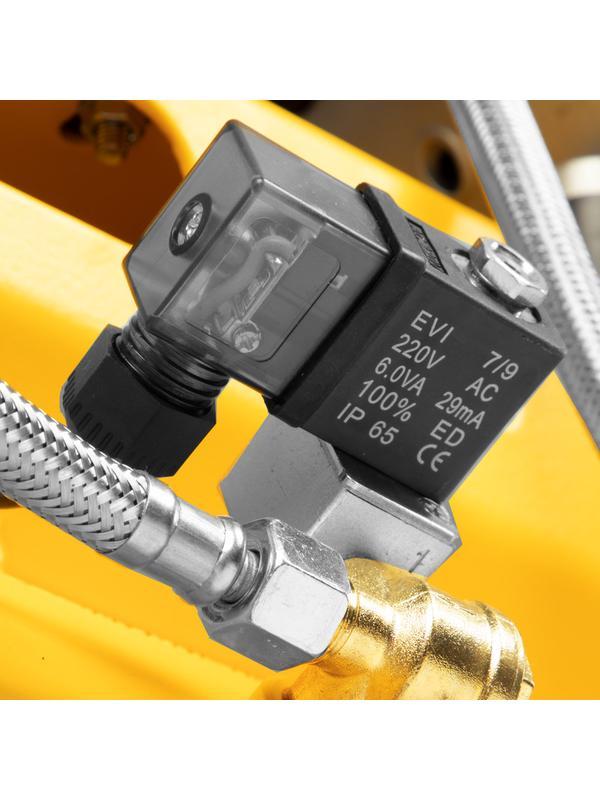 Компрессор безмасляный, малошумный  DLS 2250/100, 2250 Вт, 3x750, 100 л, 410 л/мин блок управления/ Denzel