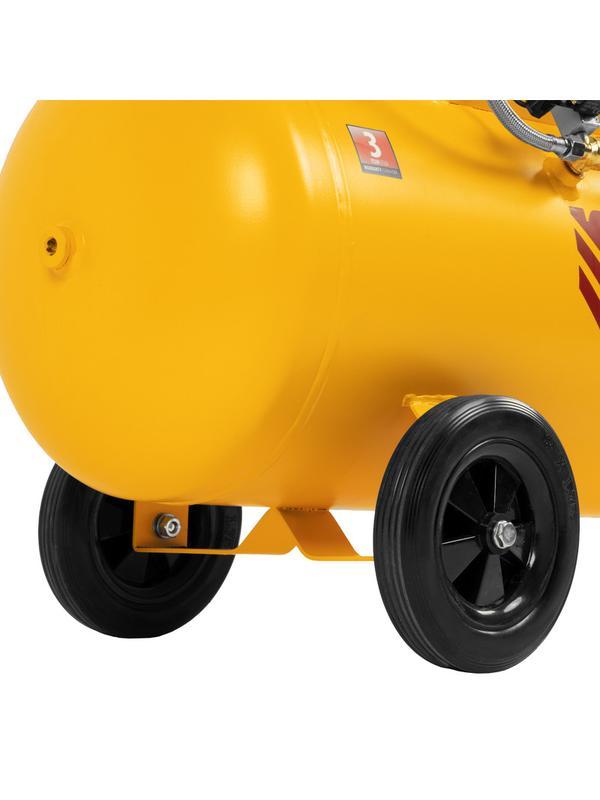 Компрессор безмасляный, малошумный  DLS 2250/100, 2250 Вт, 3x750, 100 л, 410 л/мин блок управления/ Denzel