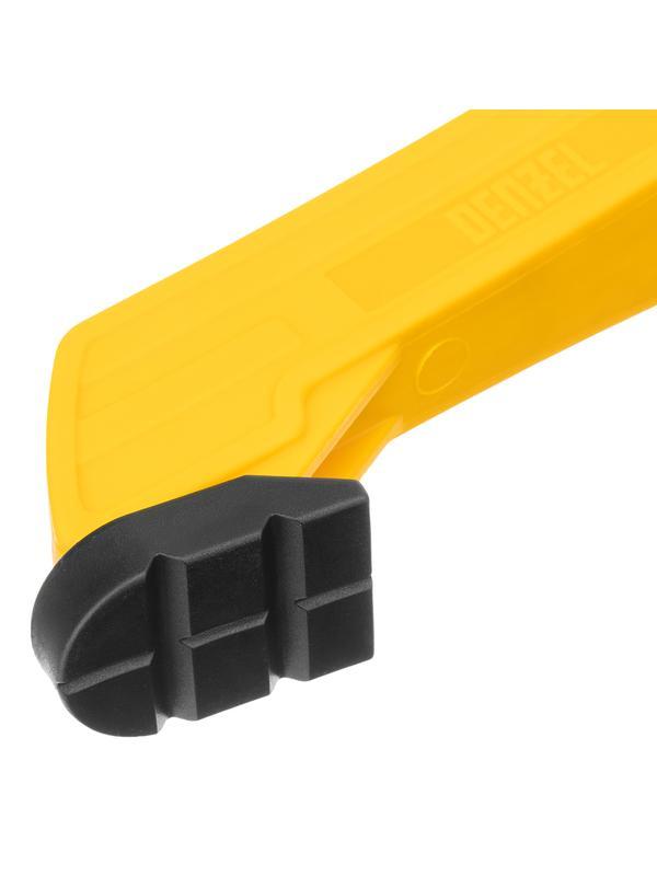 Струбцина клещеобразная, усиленная 100 х 80 мм, двухкомпонентные рукоятки Denzel