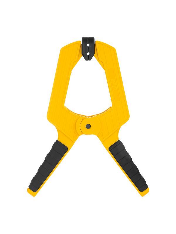 Струбцина клещеобразная, усиленная 100 х 80 мм, двухкомпонентные рукоятки Denzel