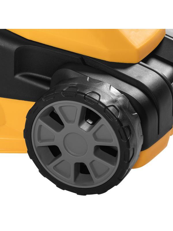 Газонокосилка электрическая GM-1200, 1200 Вт, ширина 32 см, 3 уровня, травосборник 25 л. Denzel