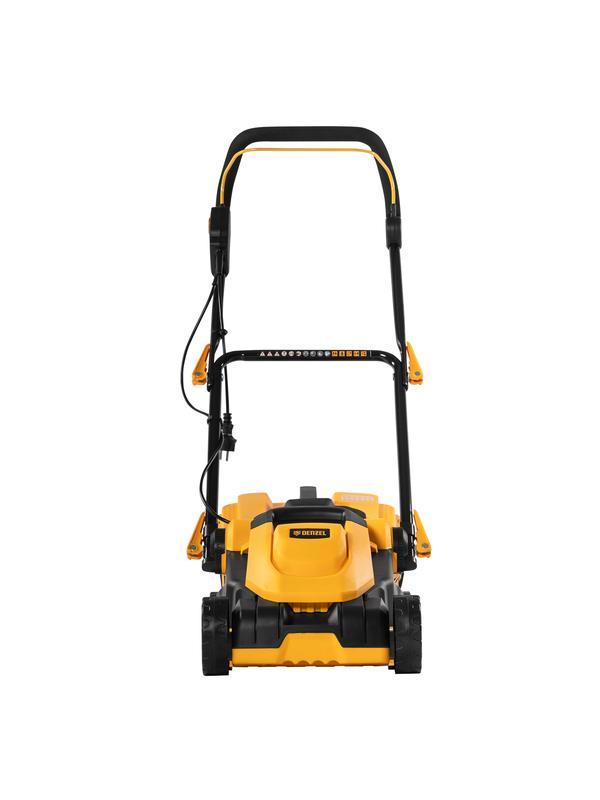 Газонокосилка электрическая GM-1200, 1200 Вт, ширина 32 см, 3 уровня, травосборник 25 л. Denzel