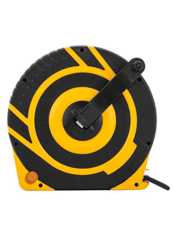 Рулетка геодезическая 50 м х 15 мм, закрытый корпус, фиберглассовая лента Denzel