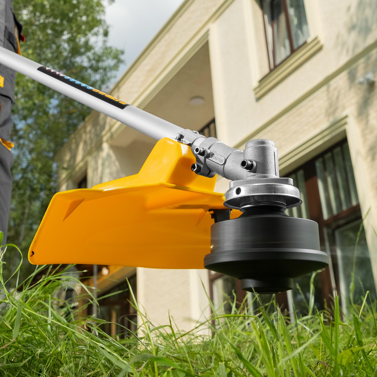 Триммер электрический TE-1200, 1200 Вт, 380 мм, катушка + диск, разборная штанга Denzel