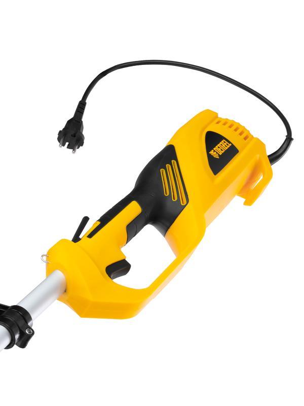 Триммер электрический TE-1200, 1200 Вт, 380 мм, катушка + диск, разборная штанга Denzel