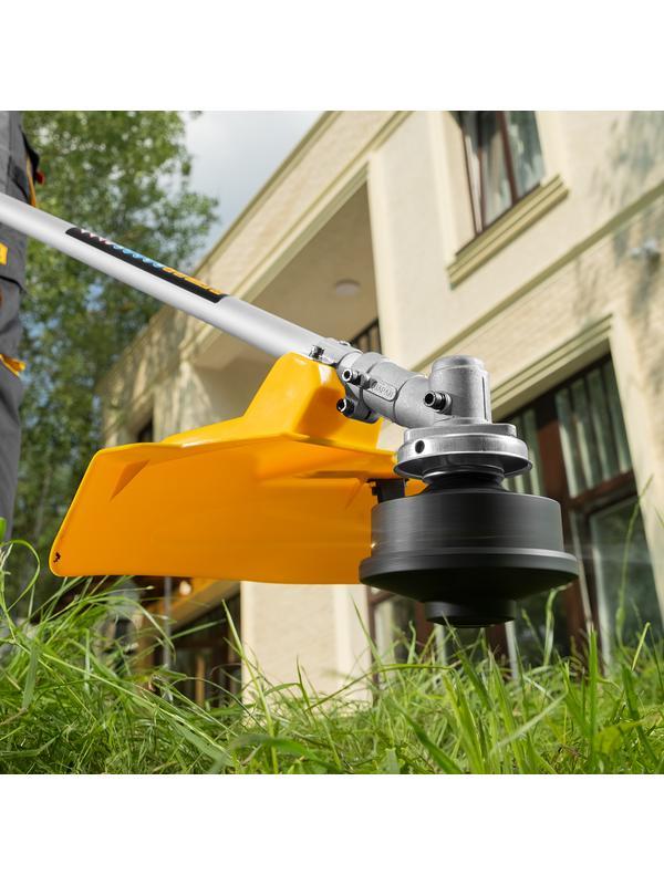 Триммер электрический TE-1200, 1200 Вт, 380 мм, катушка + диск, разборная штанга Denzel