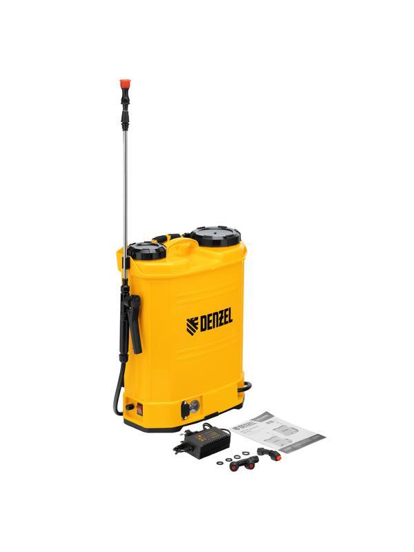 Опрыскиватель ранцевый аккумуляторный D-16LA, 16 л, 12 В, 8 Ач// Denzel