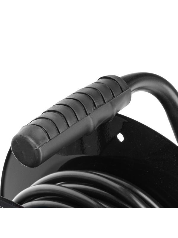 Удлинитель силовой 20 м, 16А, тип УХз16, ПВС 3 x 2.5 мм, на стальной катушке, 4 розетки Сибртех