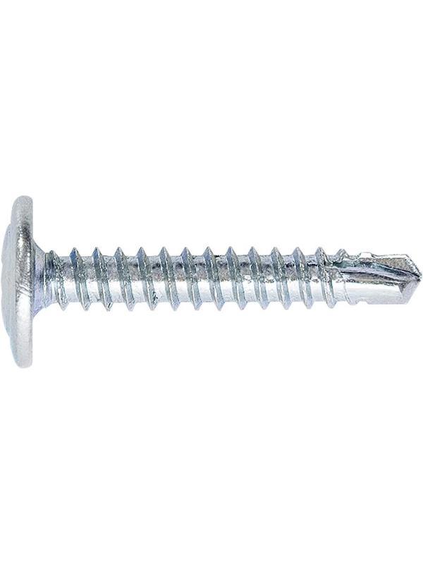 Саморезы 4.2 х 75, с прессшайбой, PH №2, наконечник сверло, оцинкованные 5 шт Шурупь