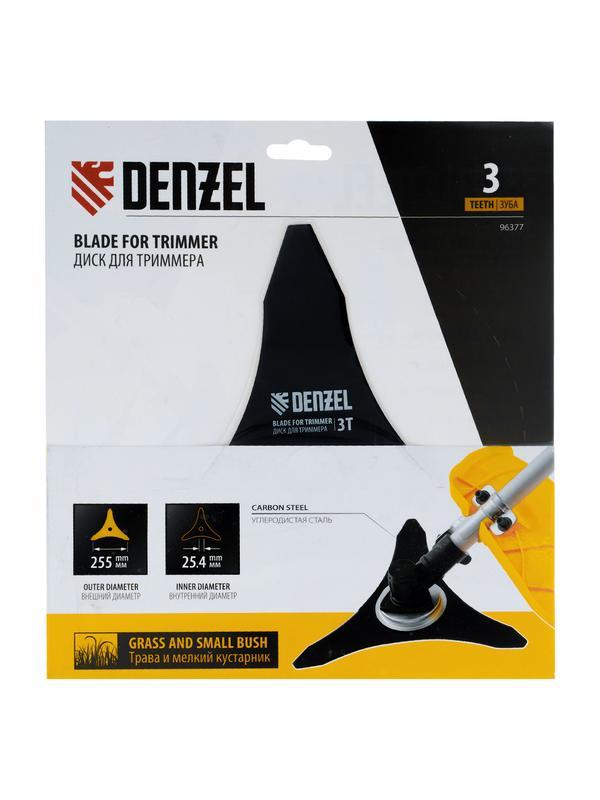 Диск для триммера, 255 х 25,4  3 лезвия// Denzel