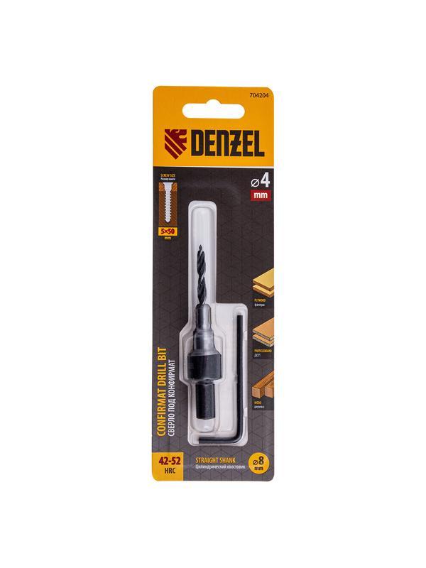 Сверло-зенкер под конфирмат, 4 мм // Denzel