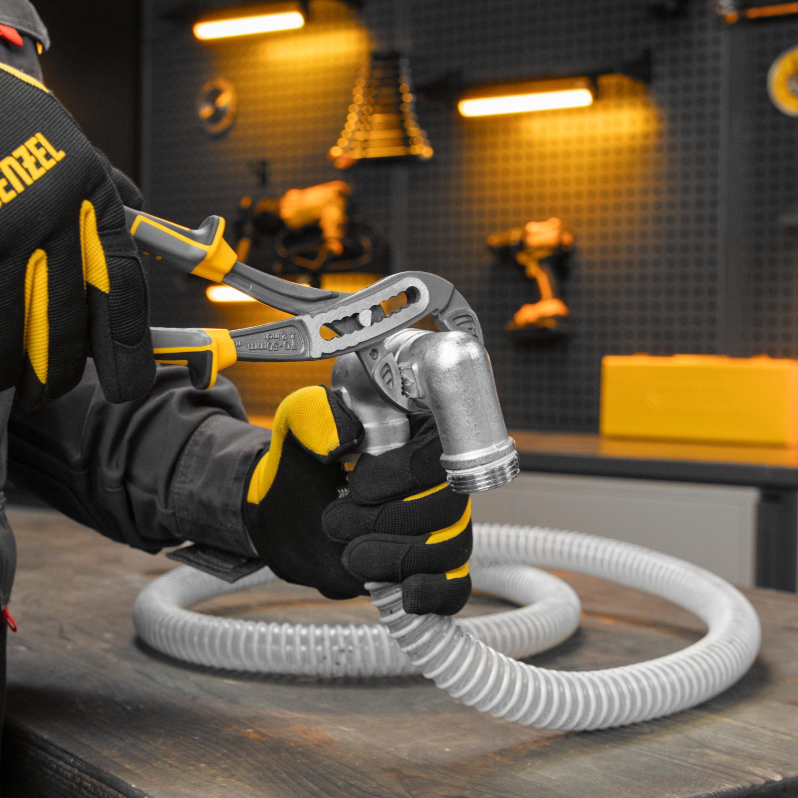 Клещи переставные, трехкомпонентные рукоятки 240 мм Denzel