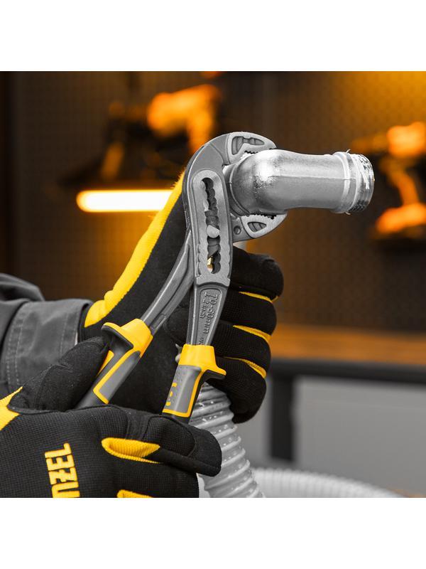 Клещи переставные, трехкомпонентные рукоятки 240 мм Denzel