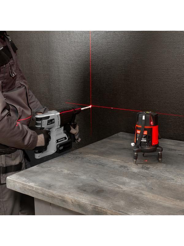 Лазерный уровень CRL-30R, 30 м, красный луч, батарейки, резьба 5/8