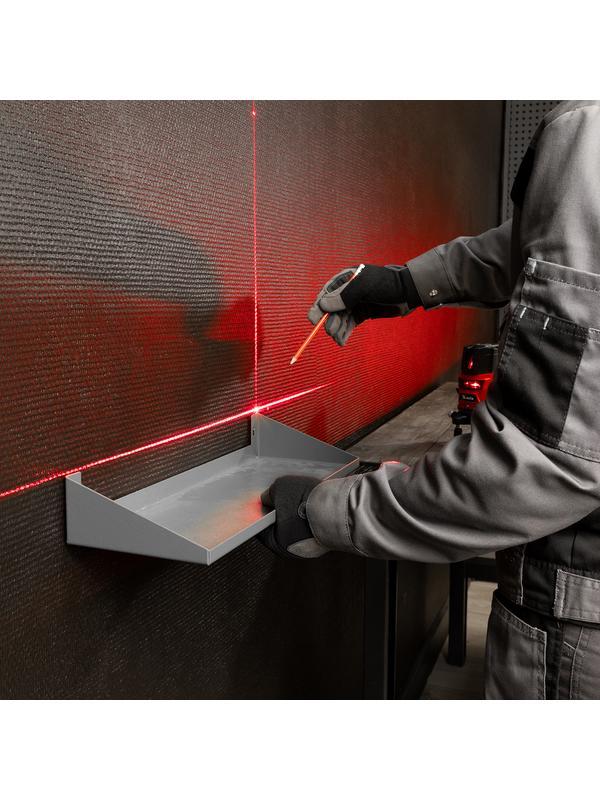 Лазерный уровень CRL-30R, 30 м, красный луч, батарейки, резьба 5/8