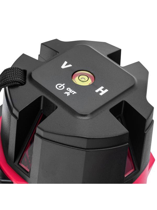 Лазерный уровень CRL-30R, 30 м, красный луч, батарейки, резьба 5/8