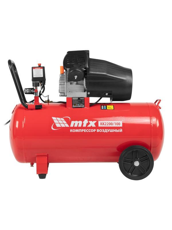 Компрессор воздушный КК-2200/100, 2,2 кВт, 350 л/мин, 100 л, прямой привод, масляный MTX