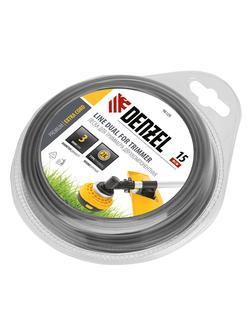 Леска для триммера, двухкомпонентная круглая 3.0 мм, 15 м Extra cord Denzel